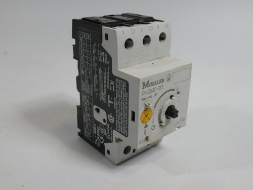 Moeller PKZM0-20 Motor Protective Circuit Breaker 16-20A 600V *NO KNOB* USED