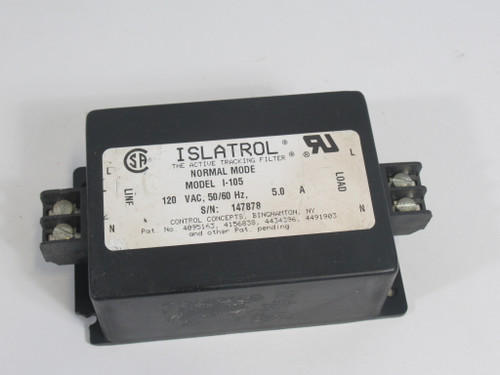 Islatrol I-105 Normal Mode Active Tracking Filter Module *Some Cracks* USED