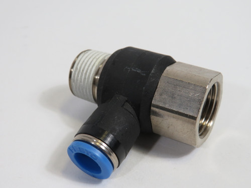 Festo 153187 QSTF-3/8-8-B Push-In T-Fitting 3/8" Thread 8mm Tubing OD ! NOP !