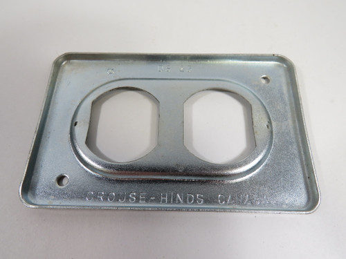 Crouse-Hinds DS-23 Wall Plate Duplex Receptacle Cover USED