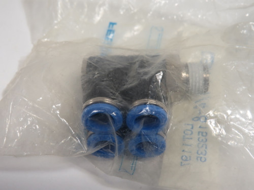Festo 153235 QSLV4-1/4-8 Multiple Distributor R1/4" Thread 8mm Tube OD ! NWB !