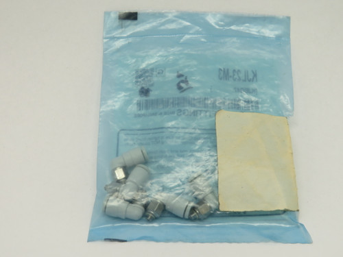 SMC KJL23-M3 Male Elbow Fitting M3 Thread 3.2mm Tube OD 5-Pack ! NWB !