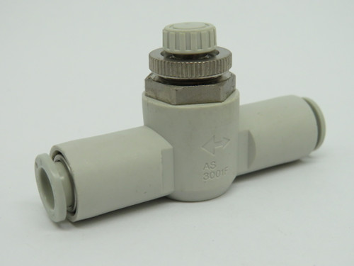 SMC AS3001F-08 Flow Control Valve w/ Fitting 8mm Tube OD ! NOP !