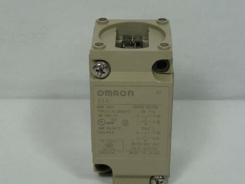 Omron D4A-2000 Limit Switch DPDT Double Break 125VAC 2A USED