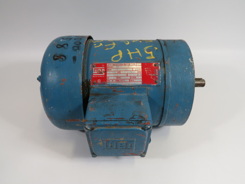 Weg A560684 Induction Motor 1/2Hp 3490RPM 575V 0.8A 3Ph 60Hz USED