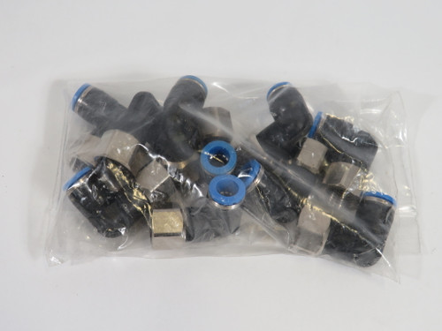 Festo 153278 QSLF-3/8-8-B Push-In L-Fitting G3/8" Thread 8mm Tube 10-Pk ! NOP !