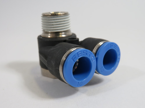 Festo 153194 QSYLV-3/8-10 Push-In Y-Fitting R3/8" Thread 10mm Tube OD ! NOP !