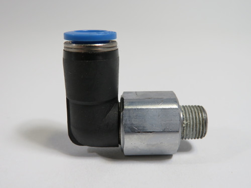 Festo 153413 QSRL-1/8-8 Push-In Rotable L-Fitting R1/8" x 8mm Tube OD USED