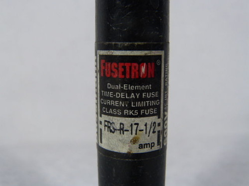 Fusetron FRS-R-17-1/2 Dual Element Time Delay Fuse 17-1/2A 600V USED