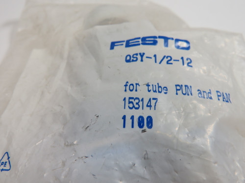 Festo 153147 QSY-1/2-12 Push-In Y-Fitting R1/2" Thread 12mm Tube OD NWB