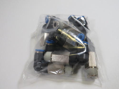 Festo 153080 QSLL-1/4-8 Push-In L-Fitting R1/4" x 8mm Tube OD Lot of 10 NOP