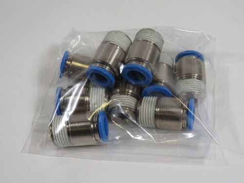Festo 153019 QS-3/8-10-I Push-In Fitting R3/8" Thread 10mm Tube OD 10-Pk ! NOP !