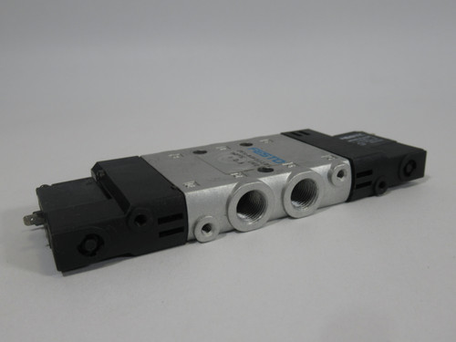 Festo 162206 CPE14-M1H-5J-1/8 Solenoid Valve C/W 2x 119801 Coil 3-24VDC USED
