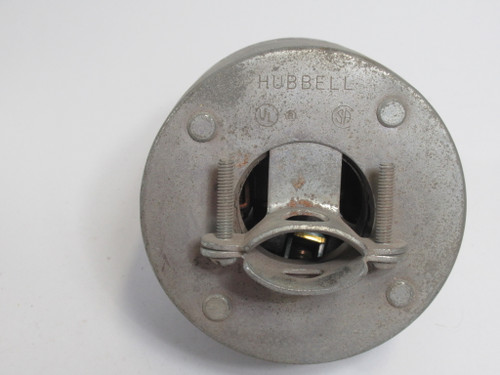 Hubbell 8431 Armored Cap Plug 15-30P 30A 250V 4W 3P *Cosmetic Damage* USED