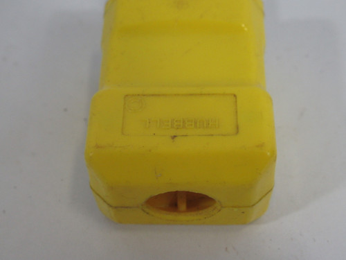 Hubbell HBL5866VY Valise Plug 1-15P 15A 125V 2P 2W USED