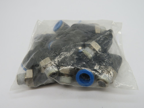 Festo 153048 QSL-1/8-8 Push-In L-Fitting R1/8" Thread 8mm Tube OD 10-Pk USED