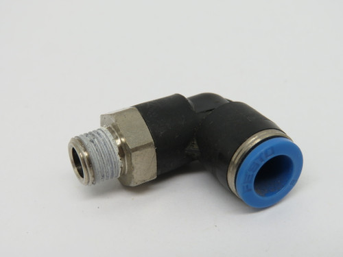 Festo 153048 QSL-1/8-8 Push-In L-Fitting R1/8" Thread 8mm Tube OD 10-Pk USED