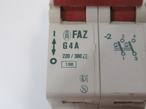 Faz FAZ-G4A-2 Circuit Breaker 4A 220/380V 2P USED