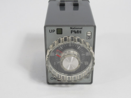 Matsushita PMH-30M-AC24V Analog Timer 3sec/30min 24VAC 7A@250VAC 8-Pin USED