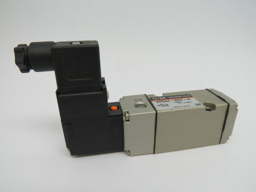 SMC VP544-5DZ-A Solenoid Valve 0.2-0.8MPa 21-26VDC Coil w/ Socket USED