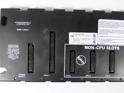 GE Fanuc IC693CHS398D CPU Base Expansion Unit 5-Slot USED