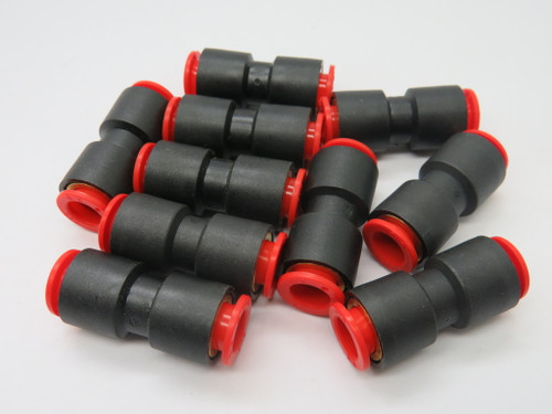 SMC KQH11-00 Straight Union Push-In Fitting 3/8" Tube Lot of 10 NOP