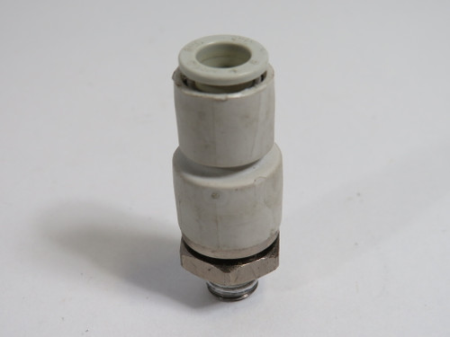 SMC KSH08-01S Push-In Rotary Fitting R1/8" Thread 8mm Tube OD USED