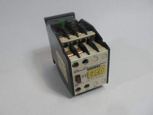 Siemens 3TB4012-0AJ2 Contactor 110V@50/60Hz 1NO 1NC USED