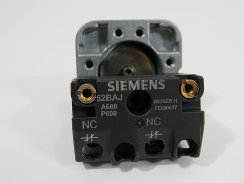 Siemens 52PA8B2 Series F Red Extended Momentary Push Button Assembly USED