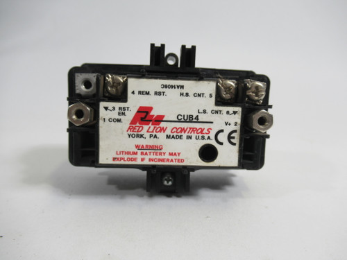 Red Lion CUB4L020 Back Lit 6-Digit Counter 28VDC 68mm COSMETIC DAMAGE USED