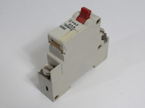 Klockner-Moeller FAZ-G4A-1 Old Style Circuit Breaker 4A 220/380VAC 1P USED
