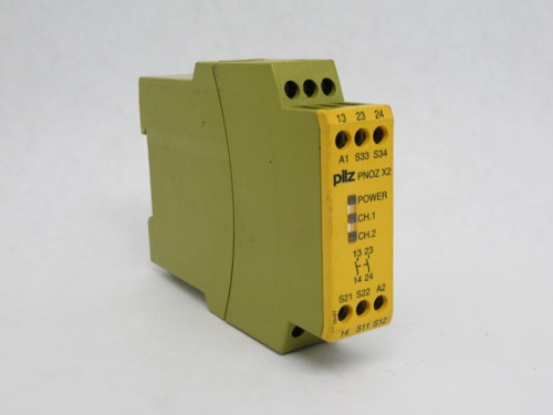 Pilz PNOZ-X2-24VACDC-2S Safety Relay 24VAC/DC 6A 2W USED