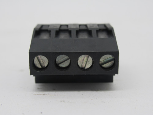 Weidmuller BLZ-5.08/4 Pluggable Terminal Block Black 4-Positions 250V USED