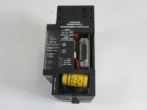 GE Fanuc IC693PWR321S Power Supply 120/240VAC 125VDC STD *MISSING DOORS* USED