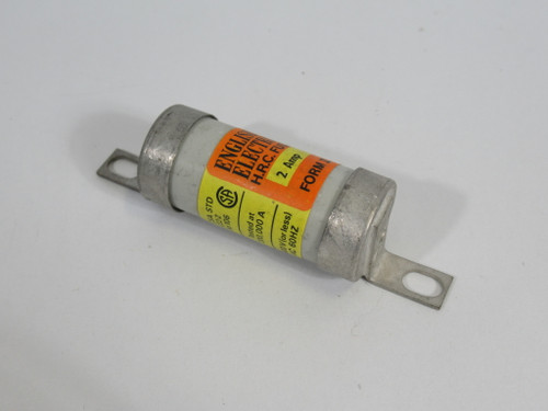 English Electric CIA-2 Closed Hole Bolt On Fuse 2A 600VAC 60Hz USED