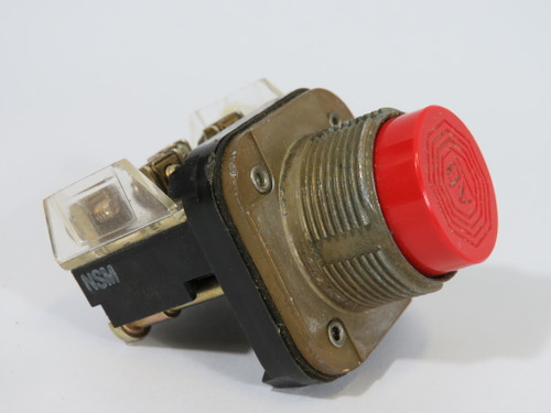 Allen-Bradley 800T-B6A Ser T Extended Push Button 1NO 1NC *Missing H/W* USED