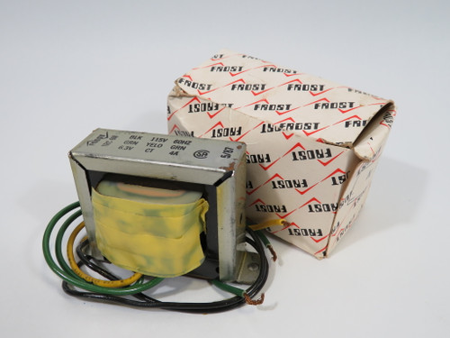 Frost TRC-6N Transformer 6.3VCT@4A 115V 60Hz *Shelf Wear* ! NEW !