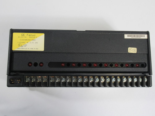 GE Fanuc IC660EBD100A I/O Module 2A 115VAC *MISSING COVER* USED