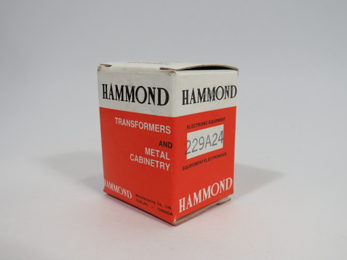 Hammond 229A24 Transformer 6VA Pri 115/230V Sec. 12/24V 50/60Hz ! NEW !