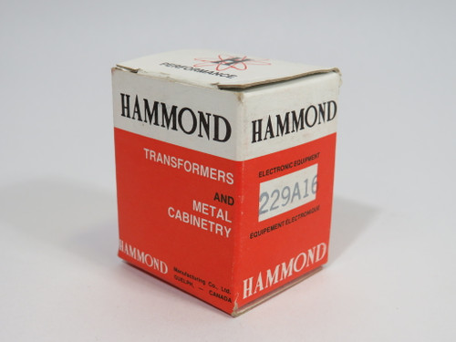 Hammond 229A16 Transformer 6VA 8/115V 50/60Hz ! NEW !