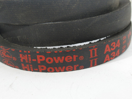 Gates A34 9002-2034 Hi-Power Belt 36"L 1/2"W 5/16"T ! NOP !