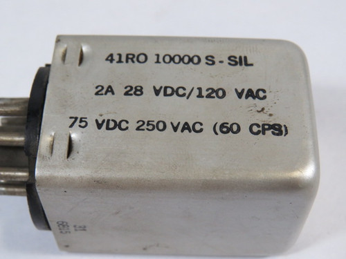 Sigma 41R0-1000S-SIL Relay 8-Pin 2A 28VDC 120VAC USED
