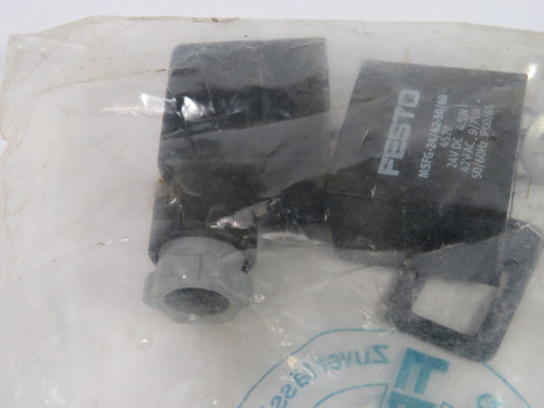 Festo 4527 MSFG-24/42-50/60 Solenoid coil Standard Plug Socket 24VDC ! NWB !