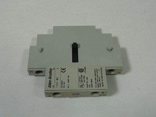 Allen-Bradley 100-MCA02 Series A Mechanical Interlock w/ Contacts USED