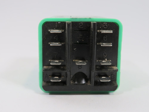 Midtex 611-12C200 Plug-In Relay 24VDC 10A 9-Blade USED