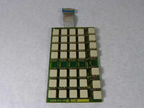 Fanuc A20B-1001-0510/02A Keypad PCB USED