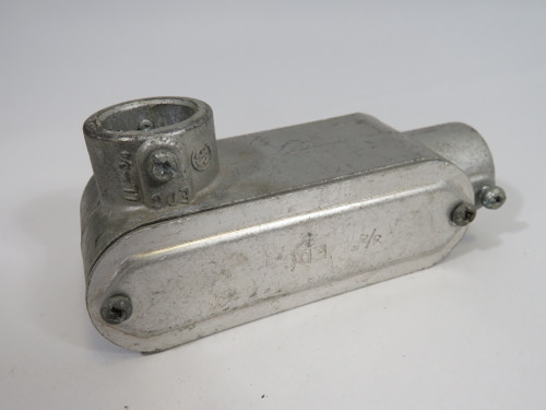 EDC LL/LR-3/4 Conduit Body w/Cover 3/4" USED
