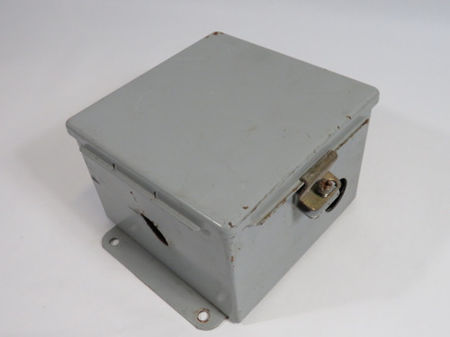 Hoffman A606CH Steel Latching Enclosure 6x6x4" COSMETIC DAMAGE USED