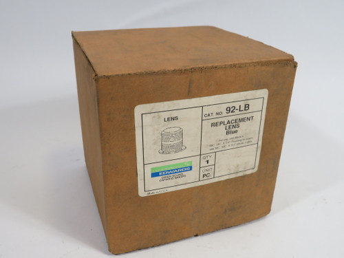 Edwards 92-LB Blue Lens for 92 Series Beacon Light & Horn ! NEW !