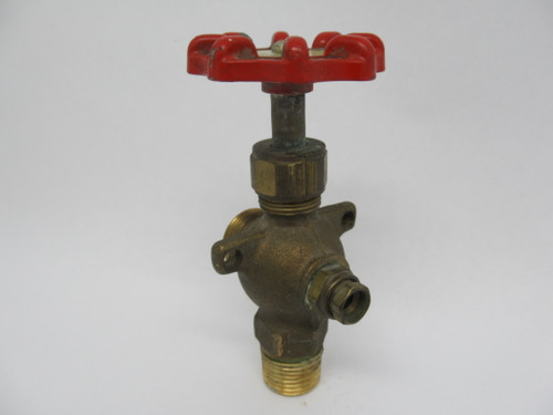 Apollo 0F6616.5C Bronze Water Gate Control Valve  3/4" NPT 1/4" Tubing USED